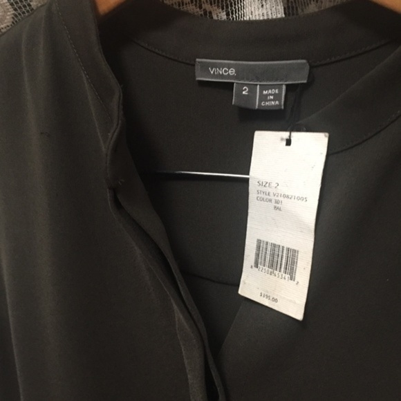 NWT Vince. Jumpsuit in olive with drawstring waist - Picture 2 of 6